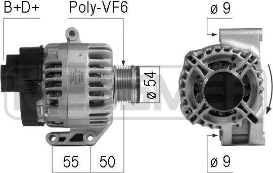 Era 210752 генератор на FIAT STILO (192)