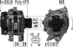 Era 210978 генератор на TOYOTA COROLLA седан (E15_)