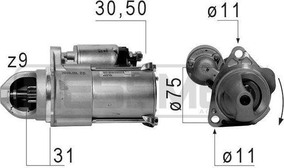 Era 220657 стартер на OPEL ASTRA G универсал (F35_)