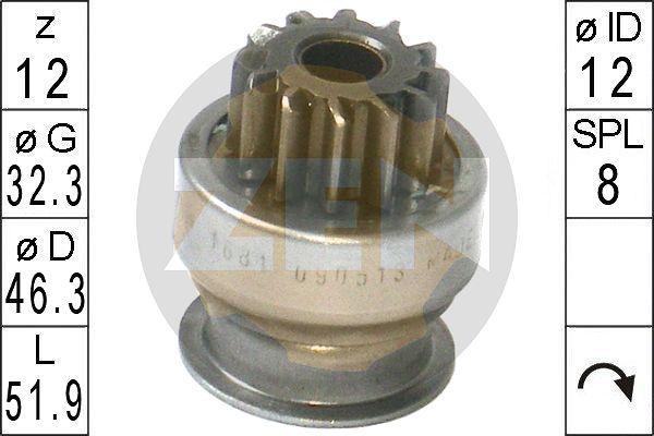 Era 225719 привод с механизмом свободного хода, стартер на TATA INDICA (40_V2)
