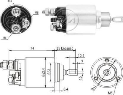 Era 227034 тяговое реле, стартер на ALFA ROMEO 159 (939)