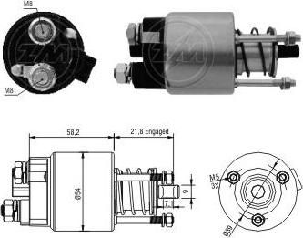 Era 227285 тяговое реле, стартер на TOYOTA MR 2 III (ZZW3_)
