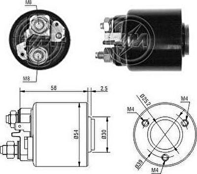 Era 227383 тяговое реле, стартер на CITROEN BERLINGO (B9)
