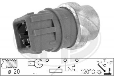 ERA Датчик температуры охлаждающей жидкости RENAULT Megane I/Kangoo/Laguna I 1,9D/2,0L 96-> (7700829427, 330153)