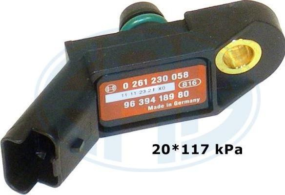 Era 550136 датчик, давление во впускном газопроводе на PEUGEOT 206 SW (2E/K)