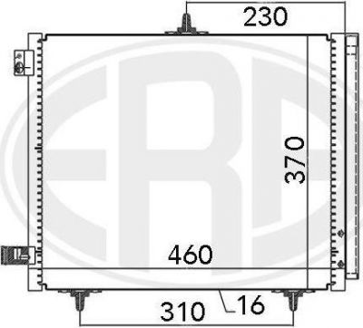 Era 667009 конденсатор, кондиционер на PEUGEOT 208