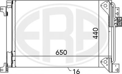 Era 667117 конденсатор, кондиционер на IVECO Stralis