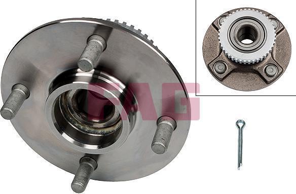 FAG 713 6134 40 комплект подшипника ступицы колеса на NISSAN PRIMERA (P10)