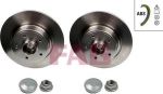 FAG 713530940 Диск тормозной со встроенной ступицей заднк-кт RENAULT: LAGUNA II
