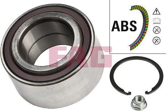 FAG 713640490 Комплект подшипника ступицы колеса CITROEN C1/PEUGEOT 107/TOYOTA AYGO (6822JL)