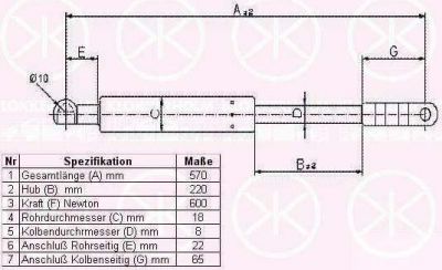 Febi 27587 газовая пружина, крышка багажник на 3 кабрио (E46)