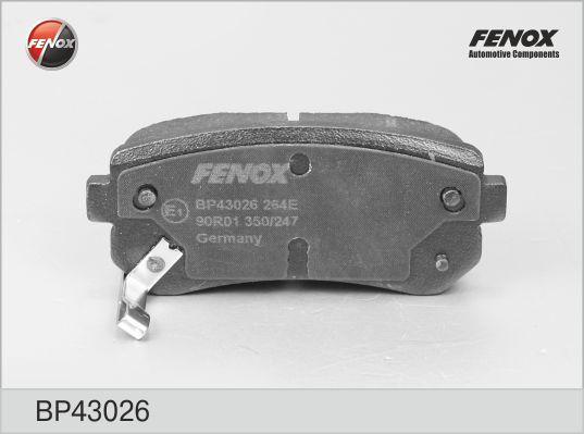 FENOX Колодки задние KIA Rio06-> /KIA Ceed/HYUNDAI i20/i30/ix35 /+WK (BP43026)