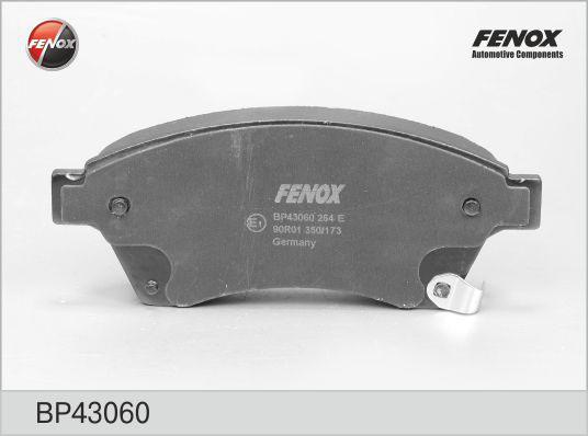 FENOX Колодки передние CHEVROLET Cruze/OPEL Astra J all 08->/Zafira 12-> (BP43060)