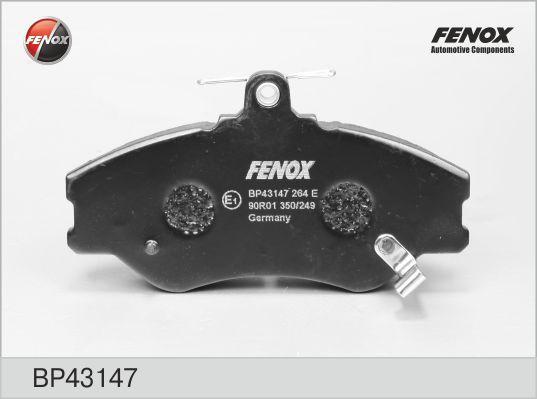Fenox BP43147 комплект тормозных колодок, дисковый тормоз на HYUNDAI H100 автобус (P)