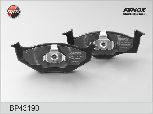 FENOX Колодки передние SEAT Arosa/SKODA Fabia/VW Lupo /WK- (BP43190)