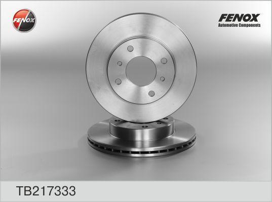 FENOX Диск тормозной передний NISSAN Primera 90-02, Almera 00-, 200 SX 88-93 (к-кт 2 шт., цена за 1 шт.) (TB217333)