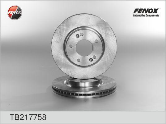 FENOX Диск тормозной передний (к-кт 2 шт., цена за 1 шт.) (TB217758)