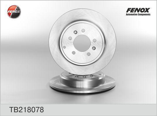 Fenox TB218078 тормозной диск на PEUGEOT 607 (9D, 9U)