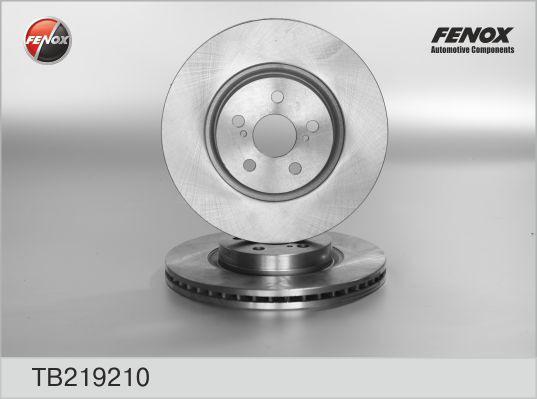 FENOX Диск тормозной передний 2.4/2.0D-4D (к-кт 2 шт., цена за 1 шт.) (TB219210)