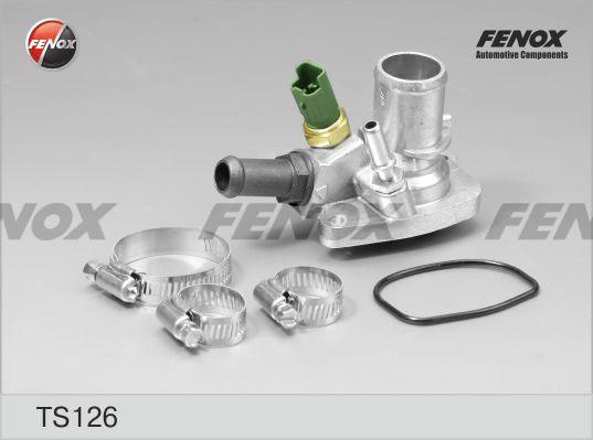 FENOX Термостат Fiat Doblo, Albea 1.4 05-, Bravo 1.4 05-, Punto 0.9-1.4 05- TS126 (TS126)