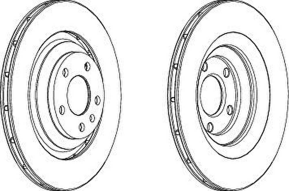 Ferodo DDF1240 тормозной диск на AUDI A6 Allroad (4FH, C6)