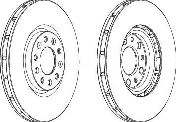 Ferodo DDF1451 тормозной диск на ALFA ROMEO 159 (939)