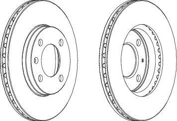 Ferodo DDF175 тормозной диск на VW POLO CLASSIC (6KV2)