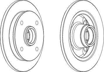 Ferodo DDF651 тормозной диск на MAZDA 323 C IV (BG)