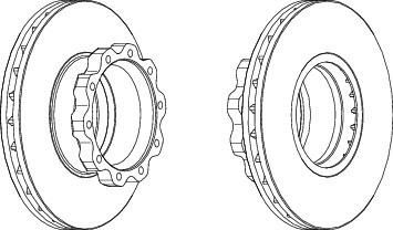 Ferodo FCR215A тормозной диск на MAN F 90