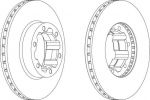 Ferodo FCR262A тормозной диск на NISSAN ATLEON