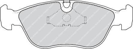 Ferodo FDB1285 комплект тормозных колодок, дисковый тормоз на VOLVO S70 (LS)