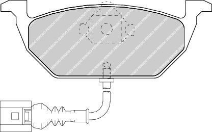 FERODO Колодки передние VAG (1J0698151G, FDB1398)