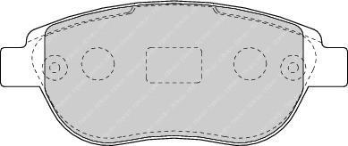 FERODO Колодки передние CITROEN C4/Berlingo (425235, FDB1476)