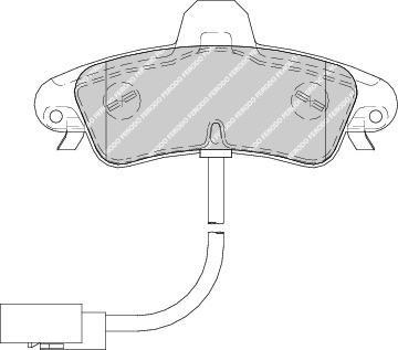 Ferodo FDB1753 комплект тормозных колодок, дисковый тормоз на FORD MONDEO I (GBP)