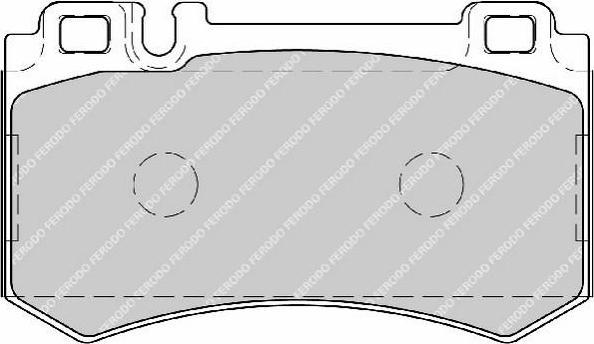 FERODO Комплект тормозных колодок, диско (FDB1809)