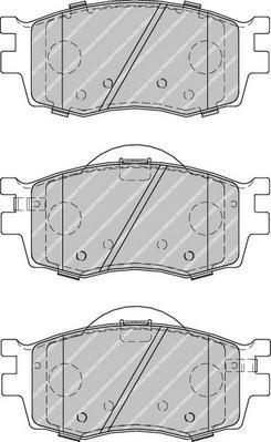 FERODO Колодки передние HYUNDAI i20 / KIA Rio II 05-11 (581011GE00, FDB1955)