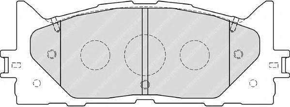 FERODO Колодки тормозные дисковые передние TOYOTA CAMRY V40 06-/V50 11-/LEXUS ES 240/350 (FDB1991)