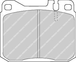 Ferodo FDB243 комплект тормозных колодок, дисковый тормоз на MERCEDES-BENZ S-CLASS (W126)
