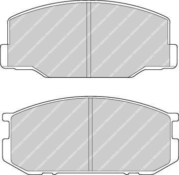 Ferodo FDB265 комплект тормозных колодок, дисковый тормоз на LOTUS ESPRIT S4 (082)