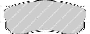 Ferodo FDB293 комплект тормозных колодок, дисковый тормоз на NISSAN SUNNY II (N13)