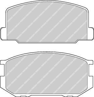 Ferodo FDB322 комплект тормозных колодок, дисковый тормоз на TOYOTA COROLLA FX Compact (E8B)