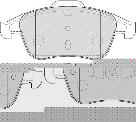 FERODO Колодки передние RENAULT Laguna 2.0 16V (FDB4068, FDB4068)