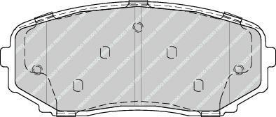 Ferodo FDB4365 комплект тормозных колодок, дисковый тормоз на MAZDA CX-7 (ER)
