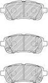 Ferodo FDB4426 комплект тормозных колодок, дисковый тормоз на DAIHATSU COPEN (L880_, L881_)
