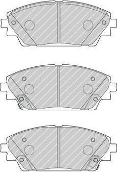 Ferodo FDB4446 комплект тормозных колодок, дисковый тормоз на MAZDA CX-3 (DK)