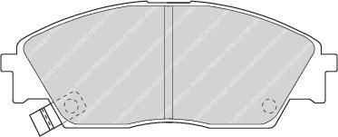 Ferodo FDB598 комплект тормозных колодок, дисковый тормоз на HONDA PRELUDE III (BA)
