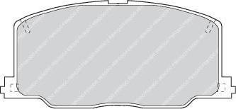 Ferodo FDB602 комплект тормозных колодок, дисковый тормоз на TOYOTA CAMRY (_V2_)