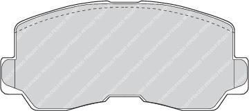 Ferodo FDB634 комплект тормозных колодок, дисковый тормоз на TOYOTA CELICA купе (RA4_, TA4_)