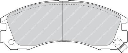 FERODO Колодки передние MITSUBISHI Outlander/Galant/Pajero+PSA C-Crosser (MB699453, FDB765)