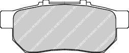 Ferodo FDB778 комплект тормозных колодок, дисковый тормоз на HONDA CIVIC VI Hatchback (EJ, EK)